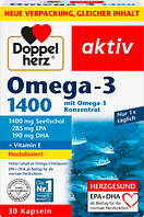 Doppelherz Omega-3 1400 Kapseln Риб'ячий жир Омега-3 1400 мг 30 шт.