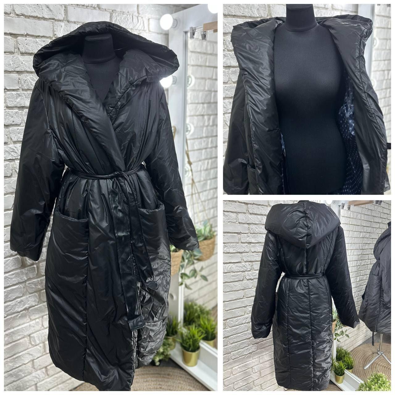 Стильне пальто на синтепоні 300 Тканина "Плащівка" розмір 60