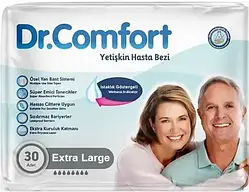 Подгузники для взрослых Dr.Comfort Extra Large 8 капель 120-170 см (30 шт)
