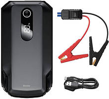 Пусковий зарядний пристрій універсальний Baseus Super Energy Air Car Jump Starter 10000 mAh Black