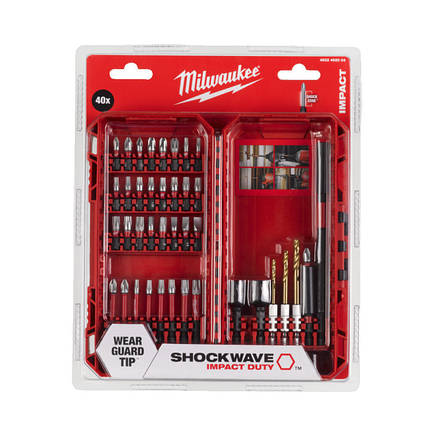 Набір біт для шуруповерта 40шт Milwaukee SHOCKWAVE 4932492004, фото 3