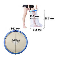 Захисне пристосування Lesko JM19136 для миття ніг захист ран гіпсу від потрапляння води водонепроникний шт., фото 3