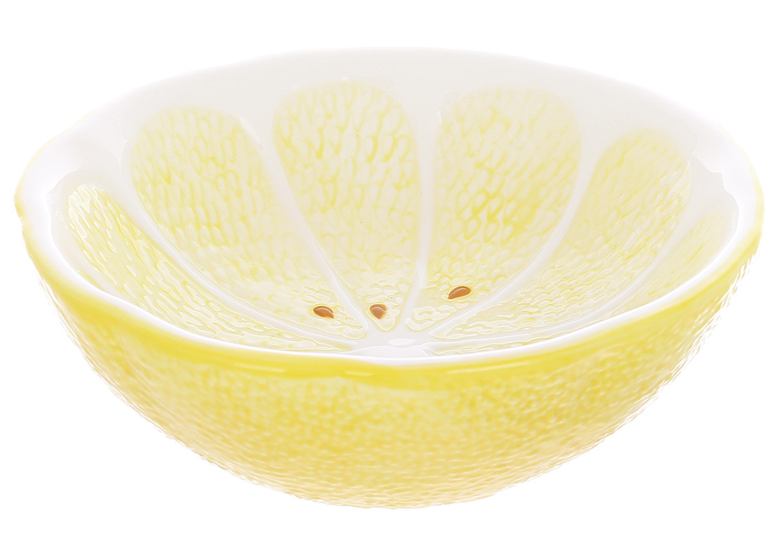 Салатниця керамічна Lemon, 650мл, колір-жовтий 928-052 ТОВАР ВІД ВИРОБНИКА Розпродаж!