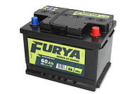Аккумулятор FURYA 12В 60Ач/450A (P+ стандартные клеммы) 242x175x175 B13 - флянец 10.5 мм (пуск)