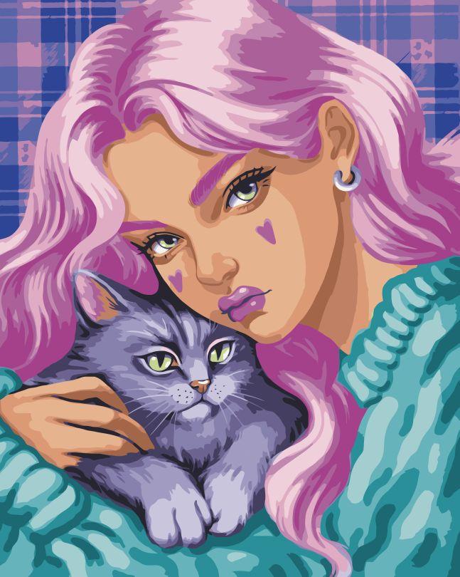 Акційна Картина за номерами ArtCraft Теплі обійми (ACR-10071-AC) 40 х 50 см, фото 1