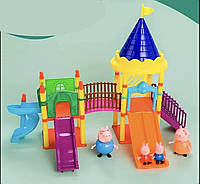 Набор Пеппа горки, детский набор игрушек для пепи,набір іграшок peppa pig,фигурки пеппа, набор фигурок пеппа