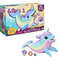 Дельфин FurReal Waly Narwhal Радужный Нарвал Hasbro