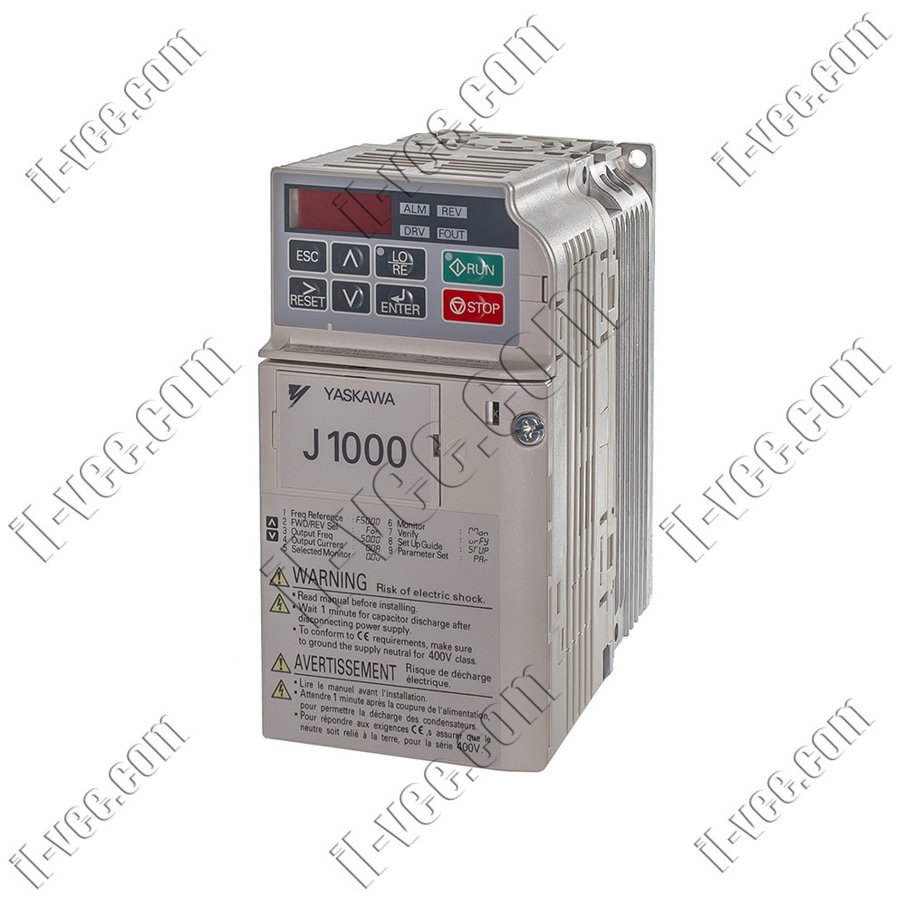 Перетворювач частоти Yaskawa J1000, CIMR-JC2A0006BAA, 1.1/1.1kW, 3PH 240VAC