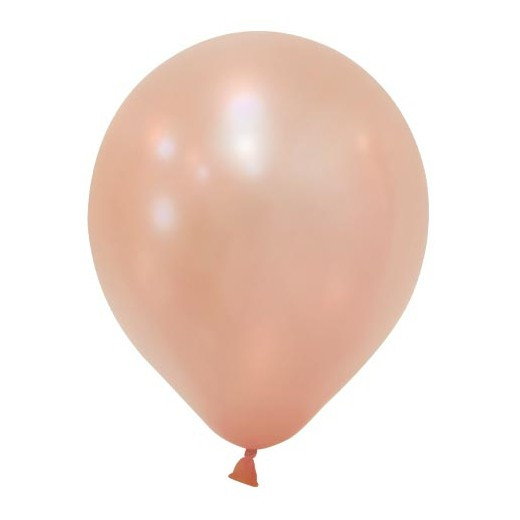 Повітряні кулі металік рожеве золото 10" (25 см) Balonevi