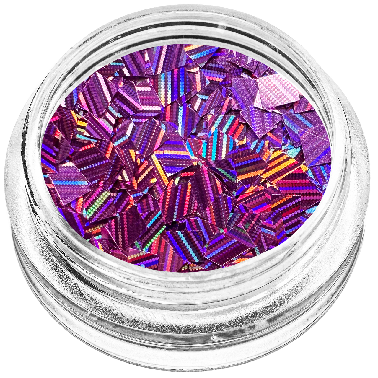 Конфеті прямокутники для декору ліловий голограма