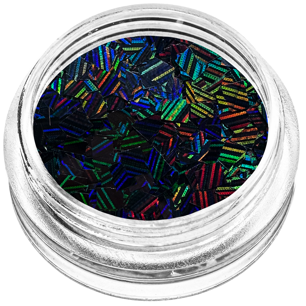 Конфеті прямокутники для декору чорна голограма