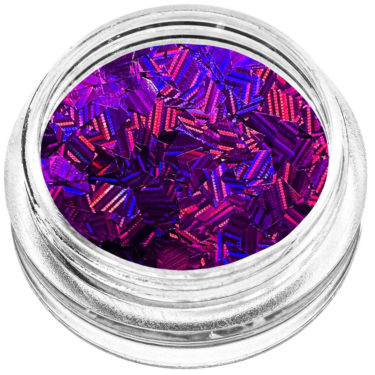 Конфеті прямокутники для декору фіолетовий голограма