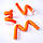 Бігуді-папільйотки гнучкі гумові без липучки 16х240 мм №3 помаранчеві (упаковка 10 шт), фото 4