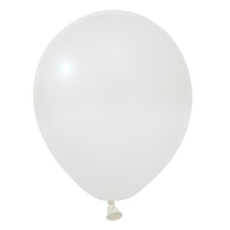 Повітряні кулі білі 10" (25 см) Balonevi