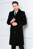 Мужское пальто черное зимнее Barin (арт. S-938)
