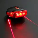 Ліхтарик велосипедний із кріпленням BL-118 BIKE LIGHT+LASER, фото 2