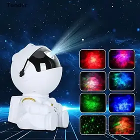Лазерний проектор зоряного неба Астронавт Сидячий Дитячий нічник у кімнату фігурка космонавта