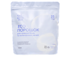 Екопорошок універсальний для прання білих та кольорових речей ТМ «Green Max»