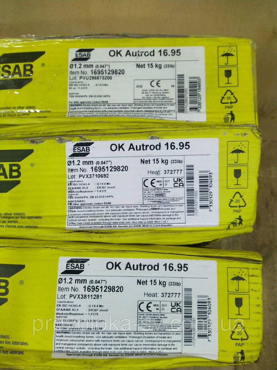 Зварювальний дріт ESAB OK Autrod 16.95 ф1.2мм, фото 1