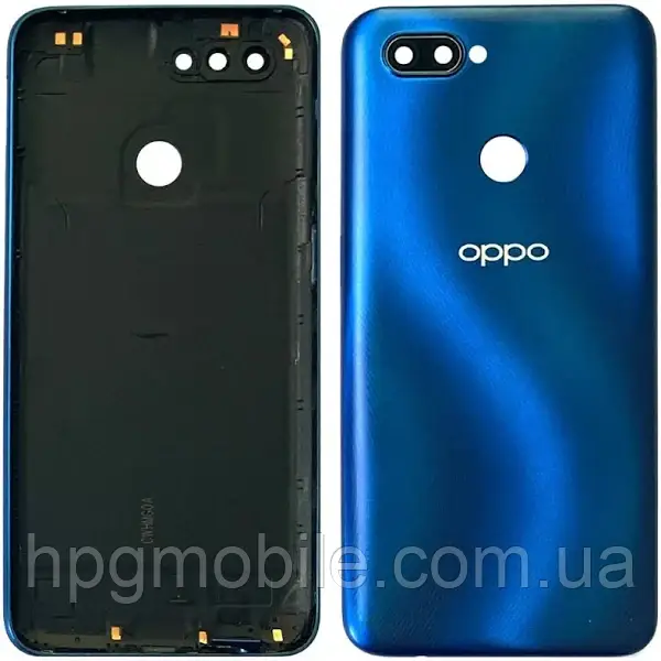 Задня панель корпусу (кришка акумулятора) для Oppo A12, оригінал Синій, фото 1