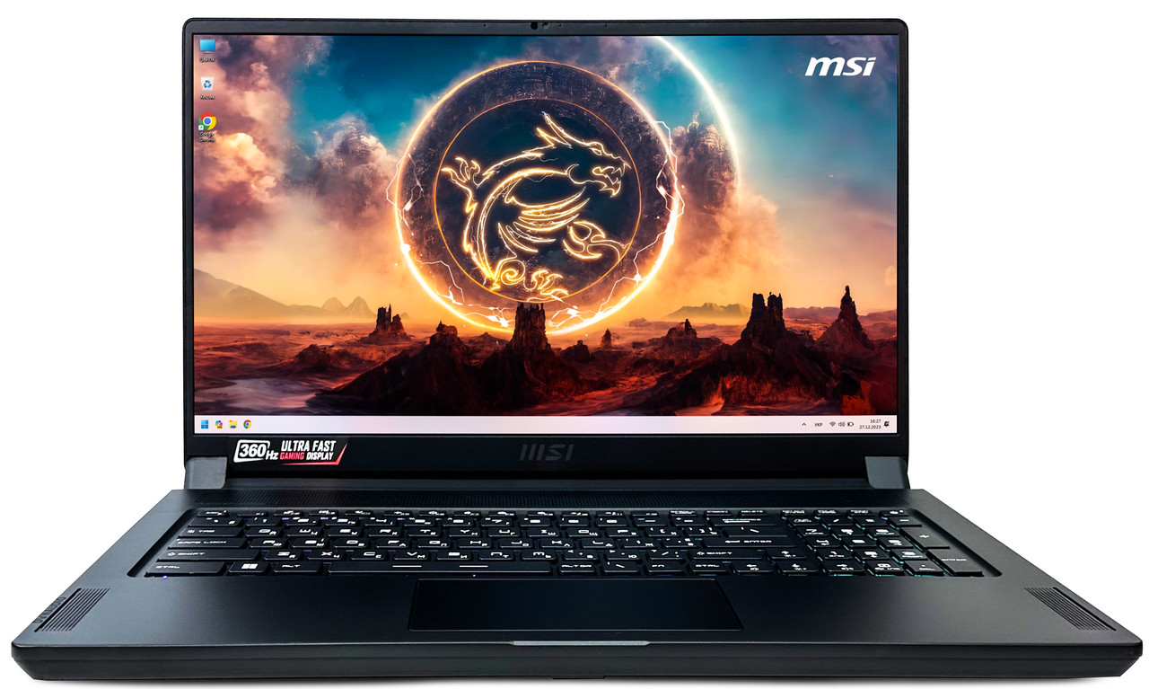 Ноутбук MSI GS76 Stealth 11UG: Core i9-11900H / RAM 32 ГБ / GeForce RTX 3070, 8 ГБ /SSD 1 ТБ /17.3", 360 Гц