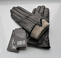 Жіночі шкіряні рукавички чорні