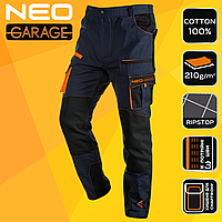 Рабочие брюки мужские Neo Garage рип-стоп, размер XXXL (81-237-XXXL)