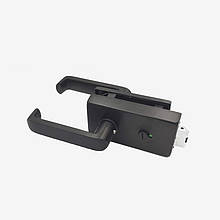 Магнітний замок з ручкою в санвузол (туалет) WC з індикатором DL-8411 Black Magnetic