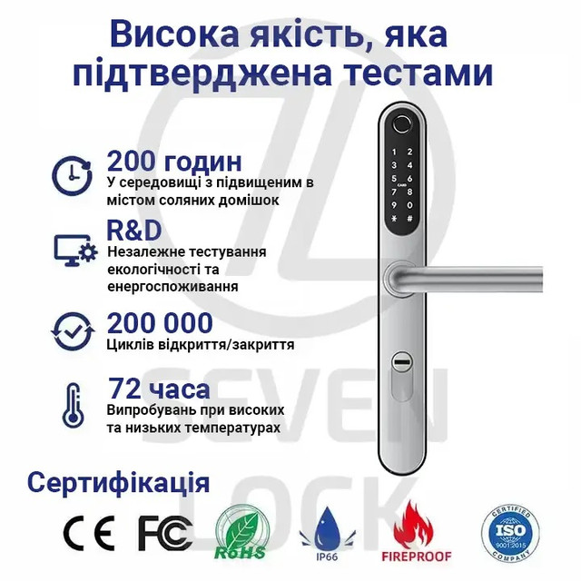 Тестирование электронного замка SEVEN LOCK SL-7761