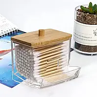 Контейнер органайзер для хранения ватных палочек, зубочисток и дисков