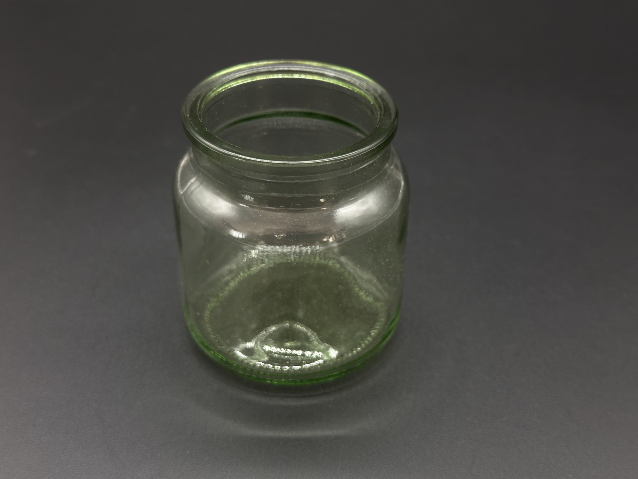 Скляна банка для свічок. Колір зелений. 65х55мм, фото 1