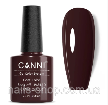 Гель-лак CANNI №181 (темно-шоколадний)