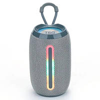 Bluetooth-колонка TG653 с RGB ПОДСВЕТКОЙ, speakerphone, радио, grey