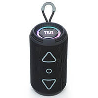 Bluetooth-колонка TG656 с RGB ПОДСВЕТКОЙ, speakerphone, радио, black