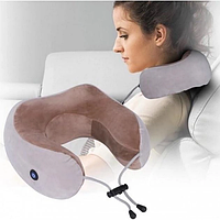 Беспроводная массажер-подушка Happy Home U-Shaped Pillow Massage EL 320-12 с 2 режимами и функцией памяти Бес