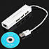 Адаптер перехідник USB to RJ45 Lan Card Ethernet Network Adapter Cable+3 Port Hub, фото 3