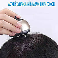 Щетка аппликатор для массажа и скрабирования головы, расческа для увлажнения и ухода за волосами