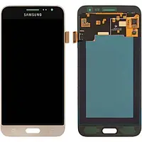 Дисплей для Samsung Galaxy J3 (2016) J320, модуль в сборе (экран и сенсор), TFT Золотистый