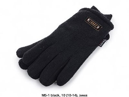 Чоловічі рукавички флiс на хутрi чорні M5-1 вир-во Китай.