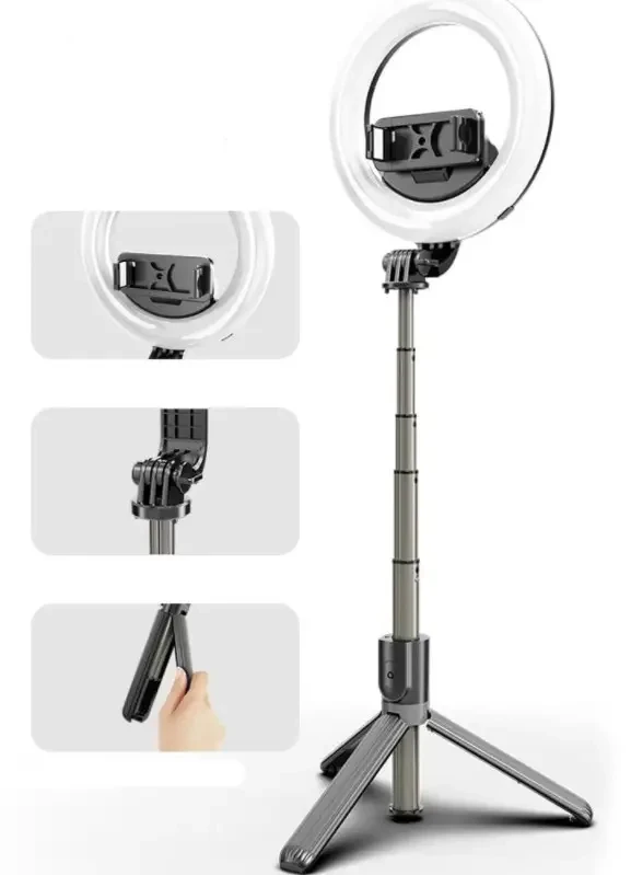 Комплект Автономный светильник 2в1: Трипод с кольцевой лампой 16 см + Зарядное устройство Power bank 10000 - фото 6 - id-p2058737634