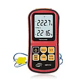 Цифровий двоканальний термометр Benetech GM1312 (-50...+300 oC) підтримує термопари K, J, E, N, R, T типів, фото 4
