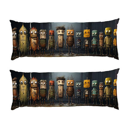Дакімакура подушка-обіймашка «Дерев’яні чоловічки. Cartoon sticks mans», фото 1
