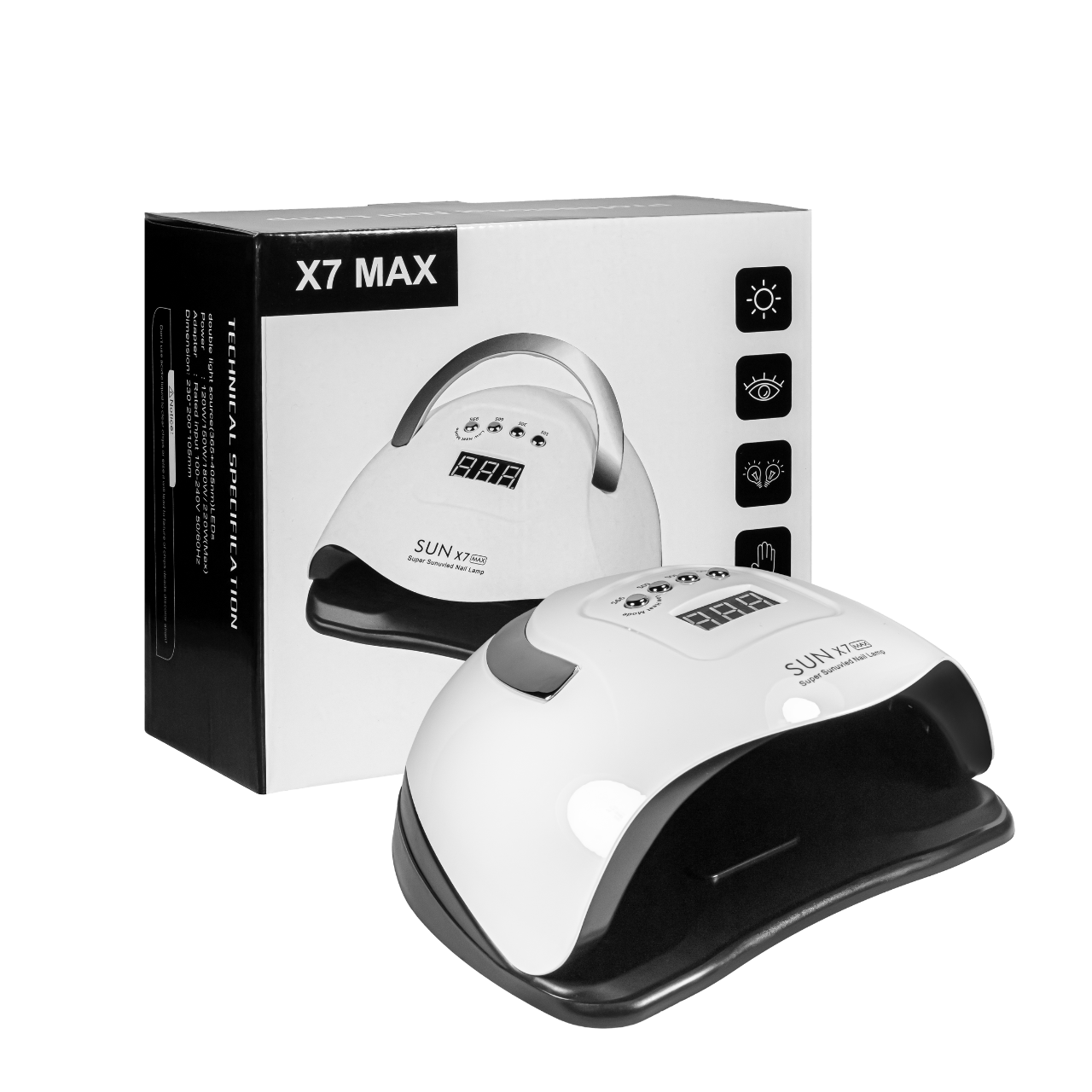 Лампа для гель-лаку SUN 7X Max 180 W LED, UV, фото 1
