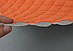 Велюр TRINITY TRIN-s-17/19 стьобаний помаранчевий «Ромб» (прошитий помаранчевою ниткою) синтепон і флізелін, шир 135см, фото 3
