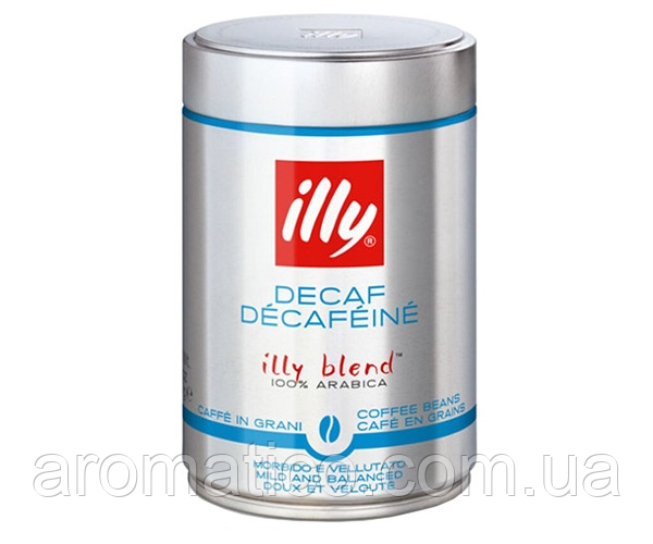 Кава в зернах ILLY Decaffeinato з/б 250г