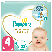 Подгузники детские Pampers Premium Care № 4 (9-14 кг), 52 шт.