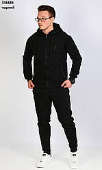 Спортивний костюм на флісі Adidas чорний р.48,52