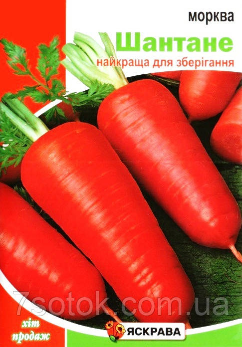 Насіння моркви Шантане, ТМ Яскрава, 20г
