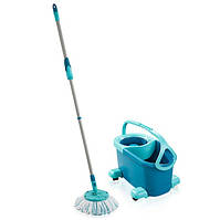 Набір для прибирання Leifheit Clean Twist Disc Mop Ergo Mobile відро на колесах зі шваброю (52102)