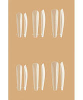 Багаторазові пластикові форми для нарощування нігтів (120 шт. в коробці) Ballerina
